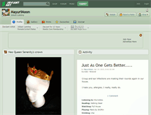 Tablet Screenshot of mayurimoon.deviantart.com