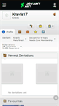 Mobile Screenshot of kravis17.deviantart.com
