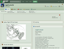 Tablet Screenshot of n1gh7cr4wl3r.deviantart.com