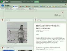 Tablet Screenshot of dinster.deviantart.com