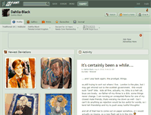 Tablet Screenshot of dahlia-black.deviantart.com
