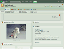 Tablet Screenshot of kool-kittykat.deviantart.com