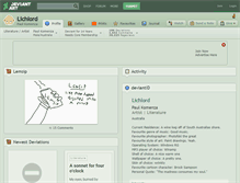 Tablet Screenshot of lichlord.deviantart.com