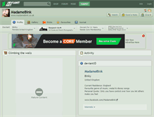 Tablet Screenshot of madamebink.deviantart.com