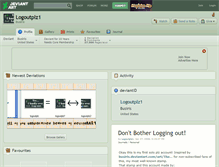 Tablet Screenshot of logoutplz1.deviantart.com