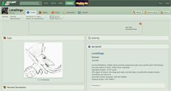 Desktop Screenshot of lonedingo.deviantart.com