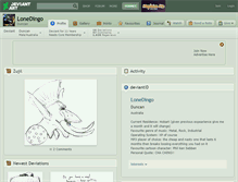Tablet Screenshot of lonedingo.deviantart.com