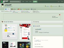 Tablet Screenshot of cortezart.deviantart.com