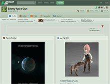 Tablet Screenshot of emmy-has-a-gun.deviantart.com