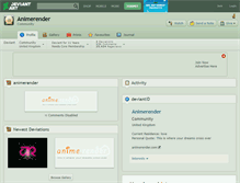 Tablet Screenshot of animerender.deviantart.com