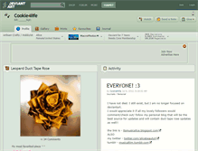 Tablet Screenshot of cookie4life.deviantart.com