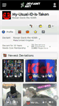Mobile Screenshot of my-usual-id-is-taken.deviantart.com