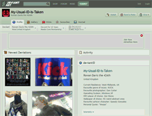 Tablet Screenshot of my-usual-id-is-taken.deviantart.com