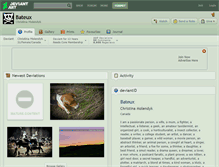 Tablet Screenshot of bateux.deviantart.com