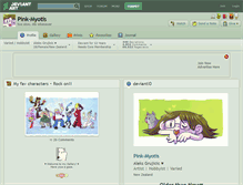 Tablet Screenshot of pink-myotis.deviantart.com