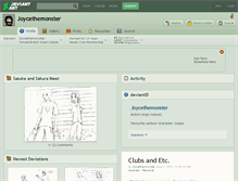 Tablet Screenshot of joycethemonster.deviantart.com