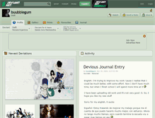 Tablet Screenshot of buubblegum.deviantart.com