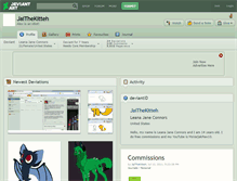 Tablet Screenshot of jaithekitteh.deviantart.com