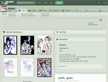 Tablet Screenshot of kohori.deviantart.com