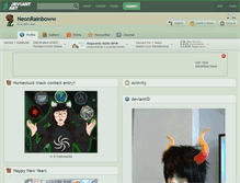 Tablet Screenshot of neonrainboww.deviantart.com