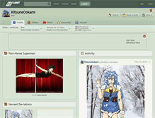 Tablet Screenshot of kitsuneookami.deviantart.com