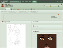 Tablet Screenshot of pitbull-lover.deviantart.com