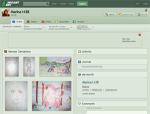 Tablet Screenshot of marina1438.deviantart.com