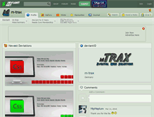 Tablet Screenshot of m-trax.deviantart.com