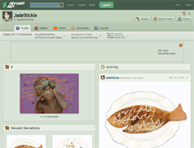 Tablet Screenshot of jadestickle.deviantart.com