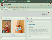 Tablet Screenshot of fishinwizard.deviantart.com