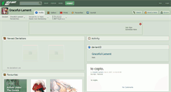 Desktop Screenshot of graceful-lament.deviantart.com