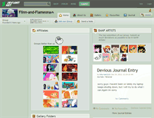 Tablet Screenshot of flinn-and-flameona.deviantart.com