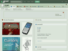 Tablet Screenshot of k-net.deviantart.com