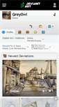Mobile Screenshot of grey0wl.deviantart.com