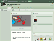 Tablet Screenshot of crab-abuse-awareness.deviantart.com