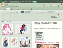 Tablet Screenshot of pinkinfrench.deviantart.com