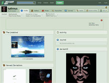 Tablet Screenshot of kathmus.deviantart.com