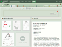 Tablet Screenshot of crazfa.deviantart.com