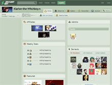 Tablet Screenshot of klarion-the-witchboy.deviantart.com