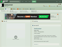 Tablet Screenshot of darksummer.deviantart.com