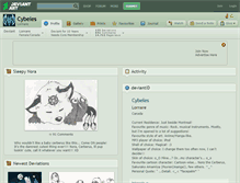 Tablet Screenshot of cybeles.deviantart.com