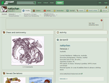 Tablet Screenshot of nattychan.deviantart.com