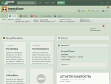 Tablet Screenshot of leopardcoeur.deviantart.com