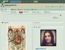 Tablet Screenshot of mybonsaipatroclo.deviantart.com