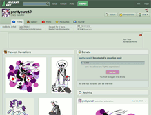 Tablet Screenshot of prettycure69.deviantart.com