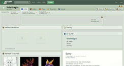 Desktop Screenshot of federdragon.deviantart.com