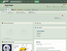 Tablet Screenshot of federdragon.deviantart.com