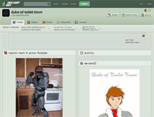 Tablet Screenshot of duke-of-toilet-town.deviantart.com