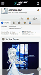 Mobile Screenshot of miharu-san.deviantart.com