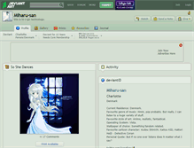 Tablet Screenshot of miharu-san.deviantart.com